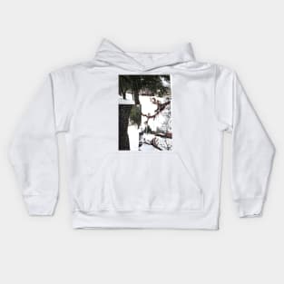 Photo mash up of the day it snowed. February 2022 Kids Hoodie